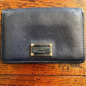 Marc By Marc Jacobs Navy Leather Wallet